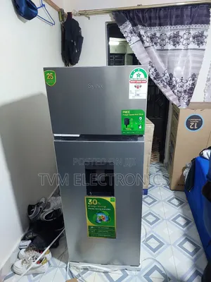 Syinix Fridge With Water Dispenser 3 Star Energy Saving Silver 210l