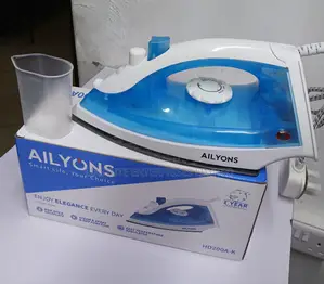 Ailyons Hd200a-K Steam Iron With Non-Stick Soleplate Spray Function