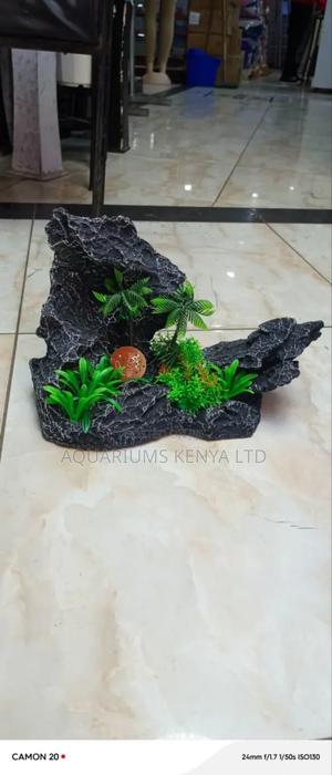 Aquarium Artificial Rock Plant Decor - thumbnail 2