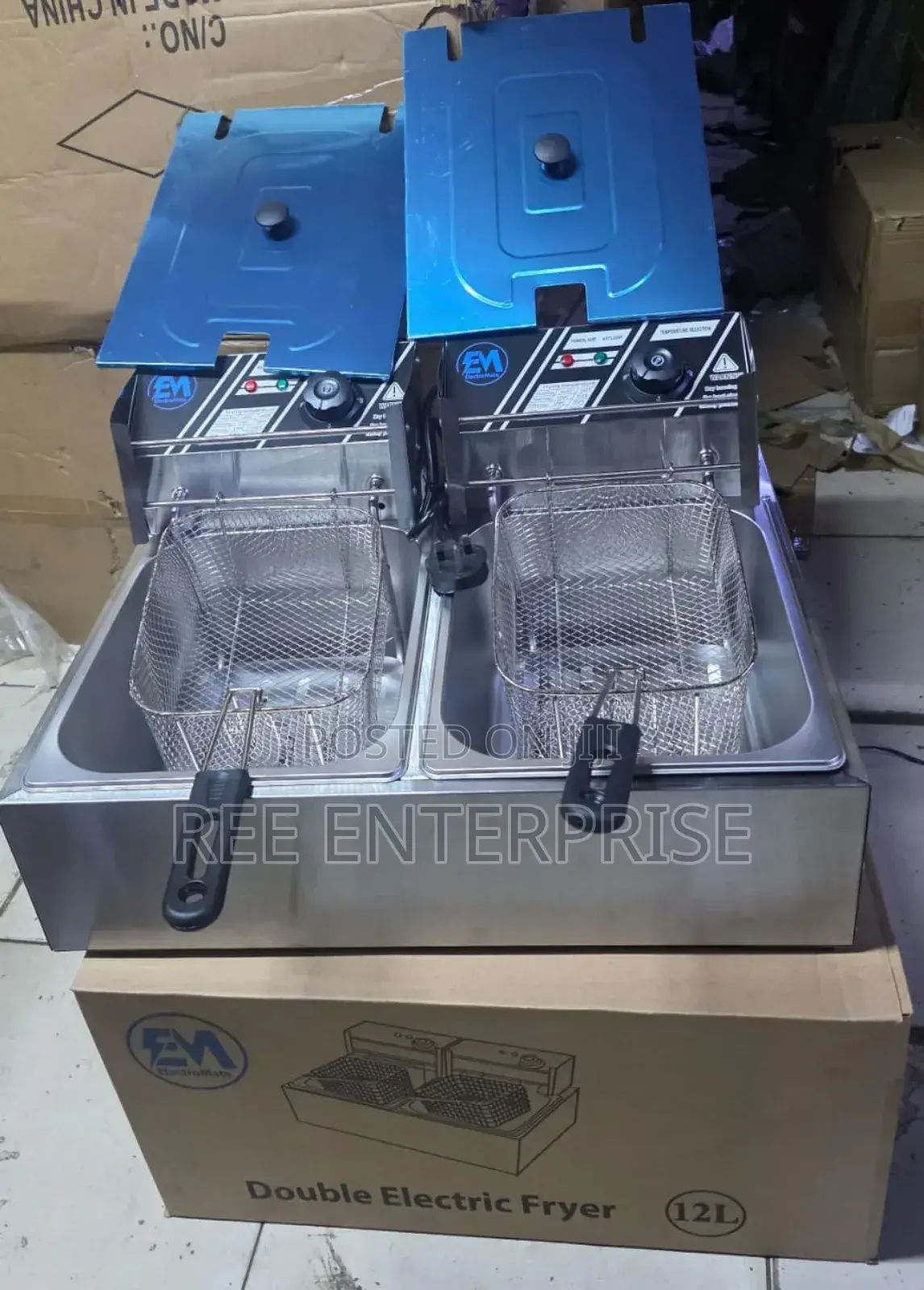 Electromate Double Deep Frier Electromate