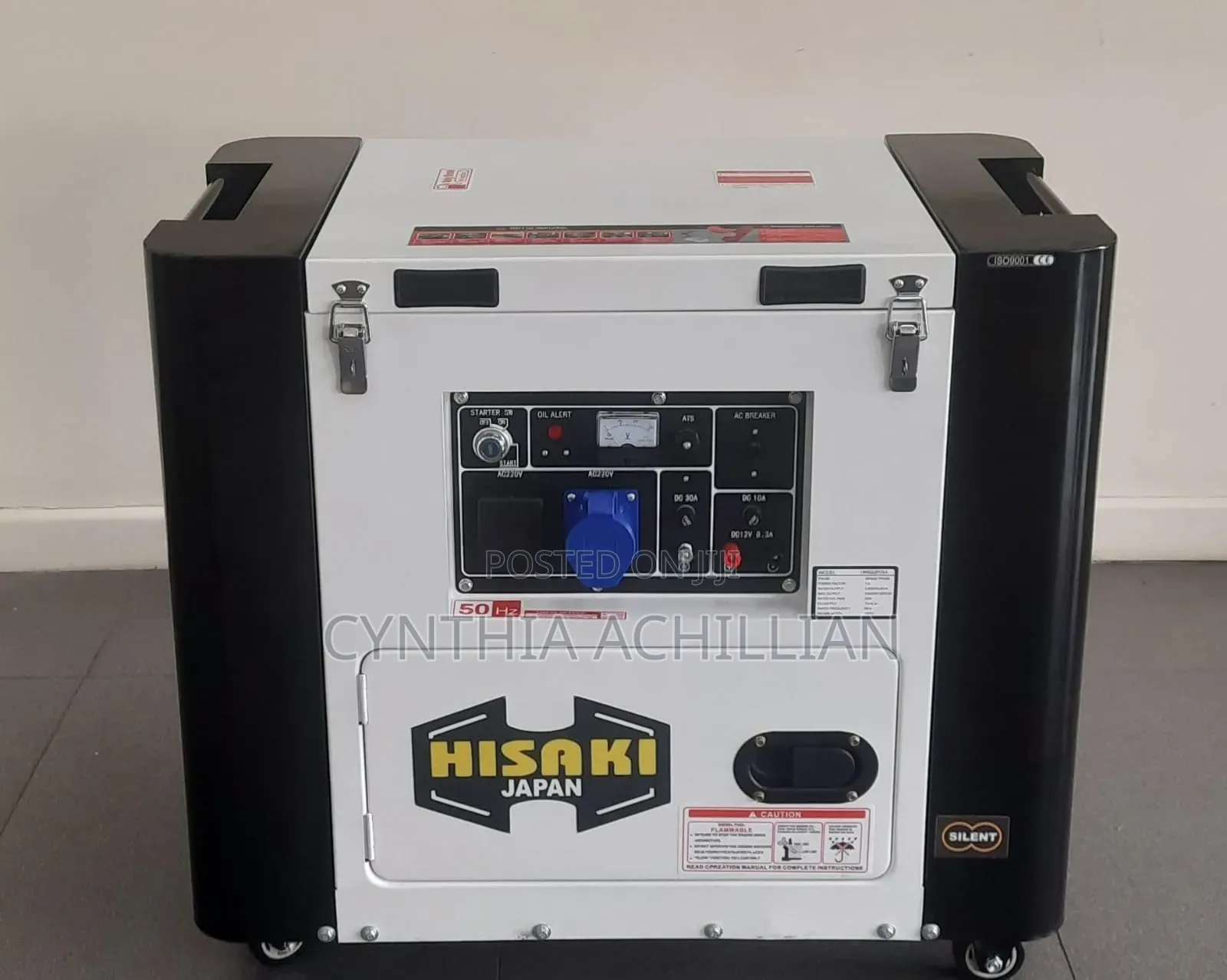 Hk8000sna-3 Hisaki Japan Diesel Generator, Air-Cooled, Output 10 Kva