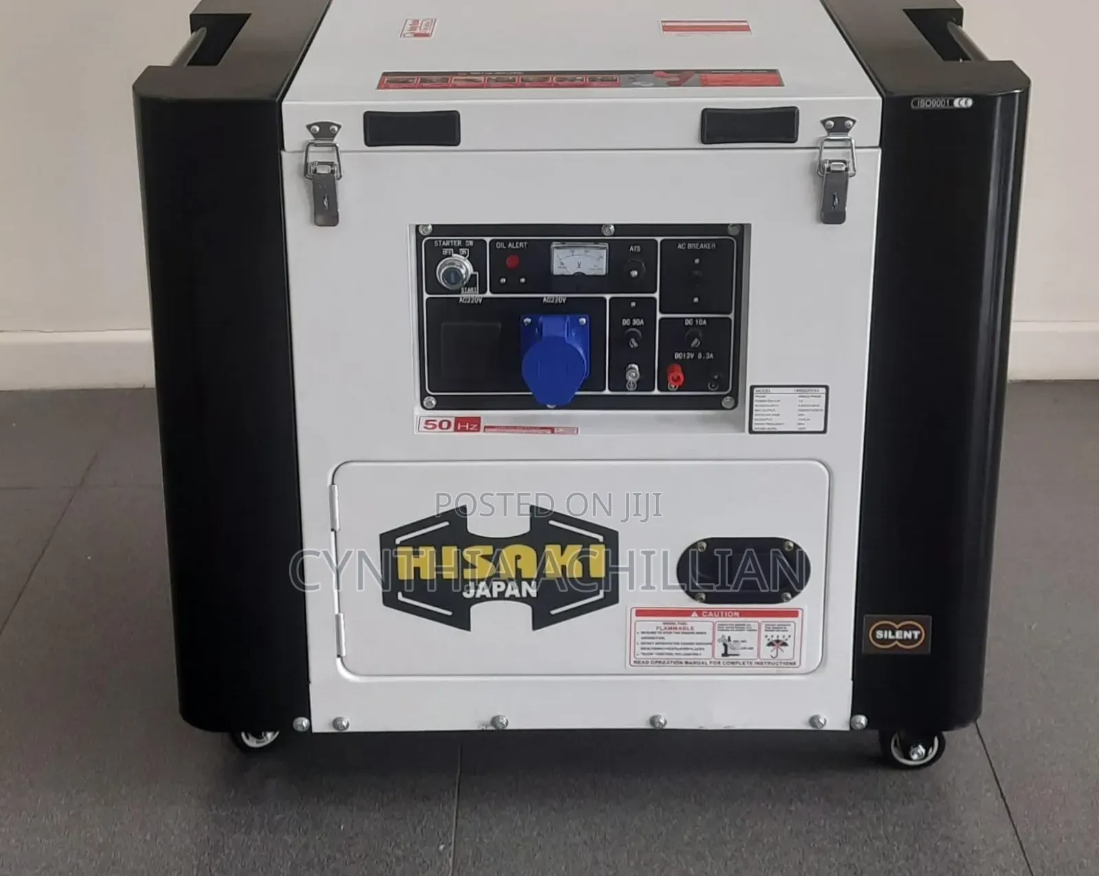 Hk8000sna-3 Hisaki Japan Diesel Generator, Air-Cooled, Output 10 Kva