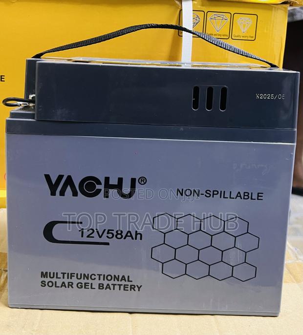 Yachu Multifunctional Deep Cycle Gel Battery 12v 58ah