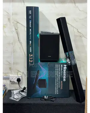 *Hisense Soundbar 360w 3.1.2 Channel Soundbar Ax3120