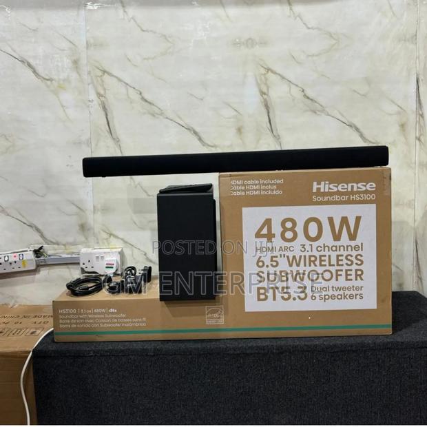 Hisense Hs3100 3.1ch 480w Wireless Soundbar
