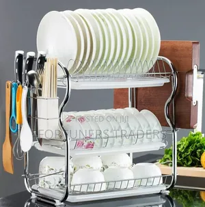 3 Tier Dish Rack Nunix Stainless Steel Dishrack