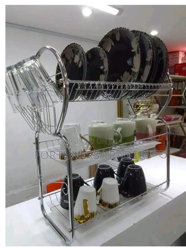 3 Tier Dish Rack Stainless - main view