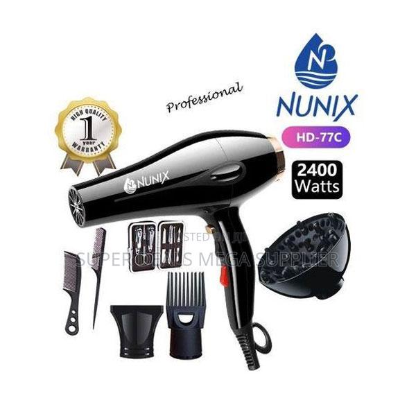 Nunix Hd-77c Professional Hair Dryer– 2400 Watts Power for Salons