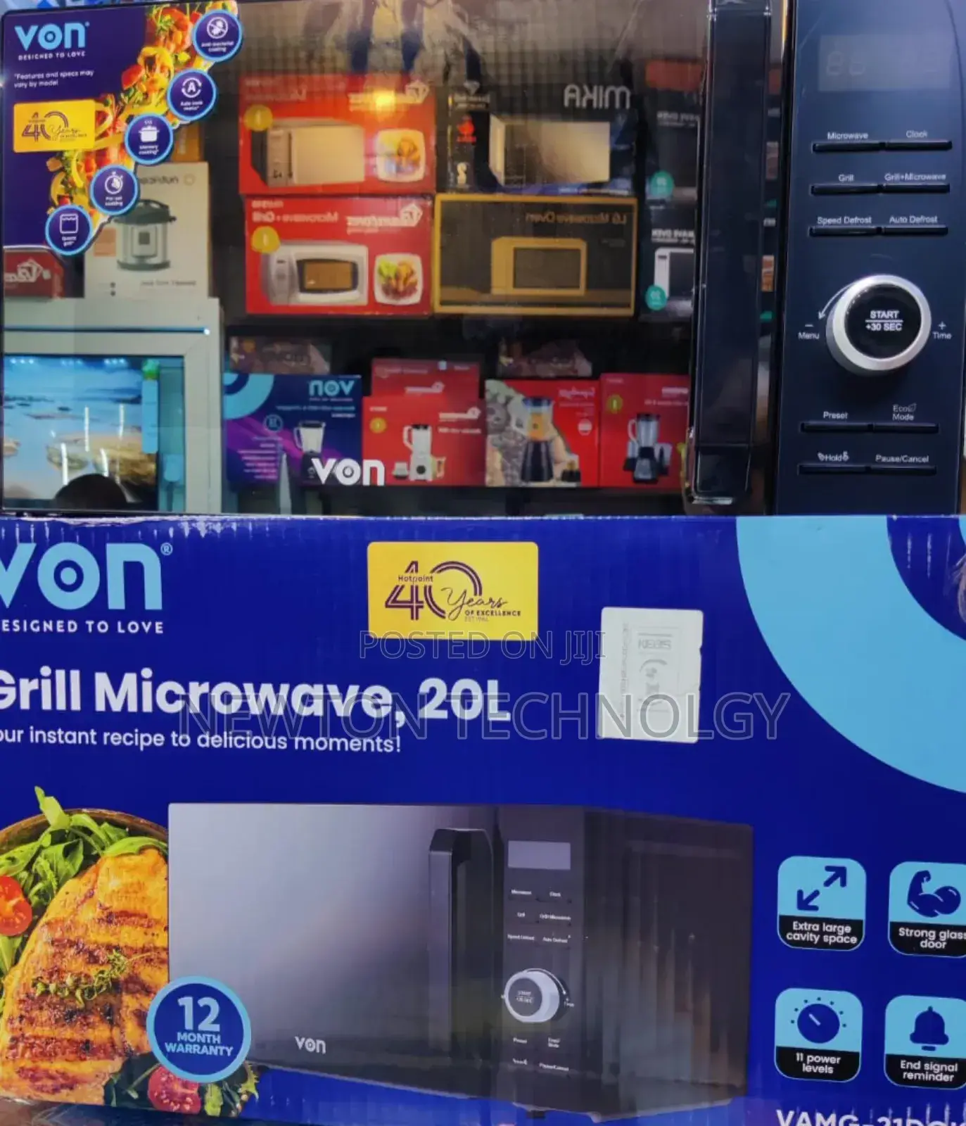 Von Microwave 20litres Digital With Grull