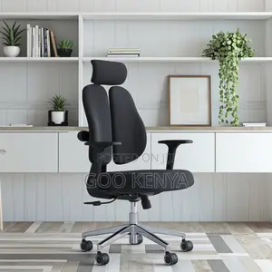 Office Chair; Black Executive Ergonomic Chair With Armrests