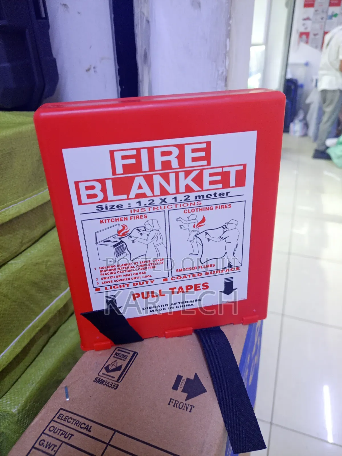 Fire Blanket 1.2m X 1.2m – Emergency Fire Safety Cover
