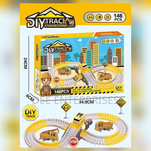 Construction Race Tracks for Kids
