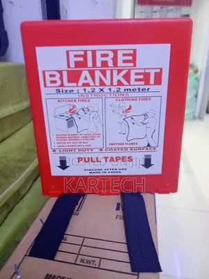 1.2m Fire Blanket With Pull Tapes – Light Duty Safety Equipment