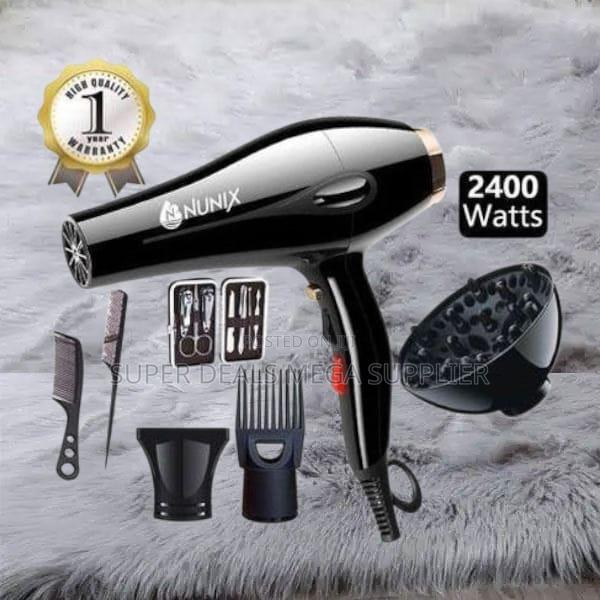 Nunix Hd-77c 2400w Professional Hair Blow Dryer With Adjustable Heat