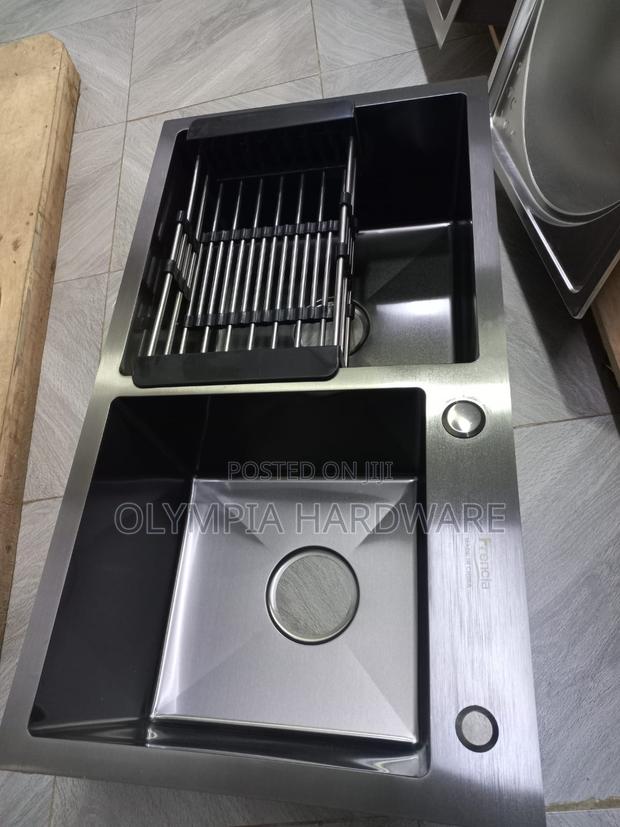 Double Bowl (Undermount Kitchen Sink ) Black