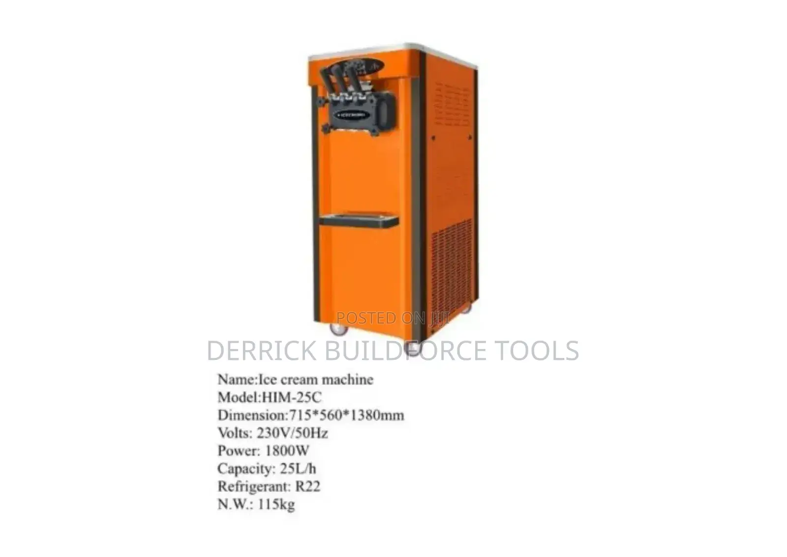 Commercial 25l/H Ice Cream Machine