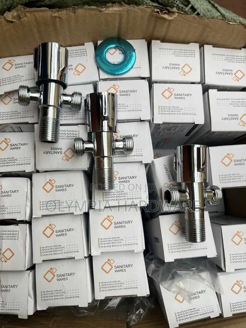 Angle Valve Silver ( Crosed)