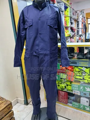 Coveralls Color Navy Blue Tetrex Materials