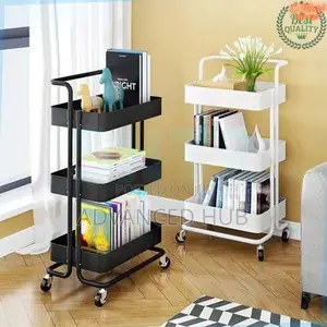 Multipurpose 3 Tier Metallic Trolley