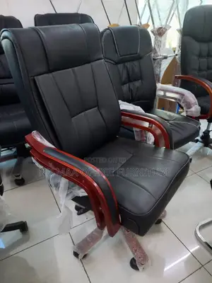 High-End Black Leather Chair