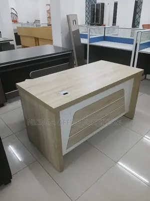 Light Oak White Finish Desk