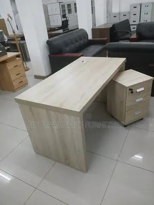 Light Oak White Finish Desk