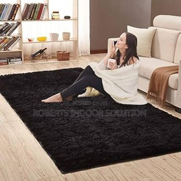 Large Premium 7/10 Black Carpets - main view