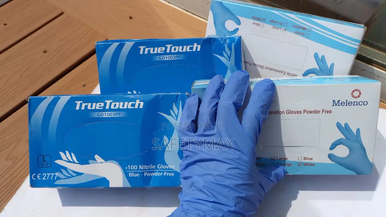 Disposable Nitrile Gloves. Blue