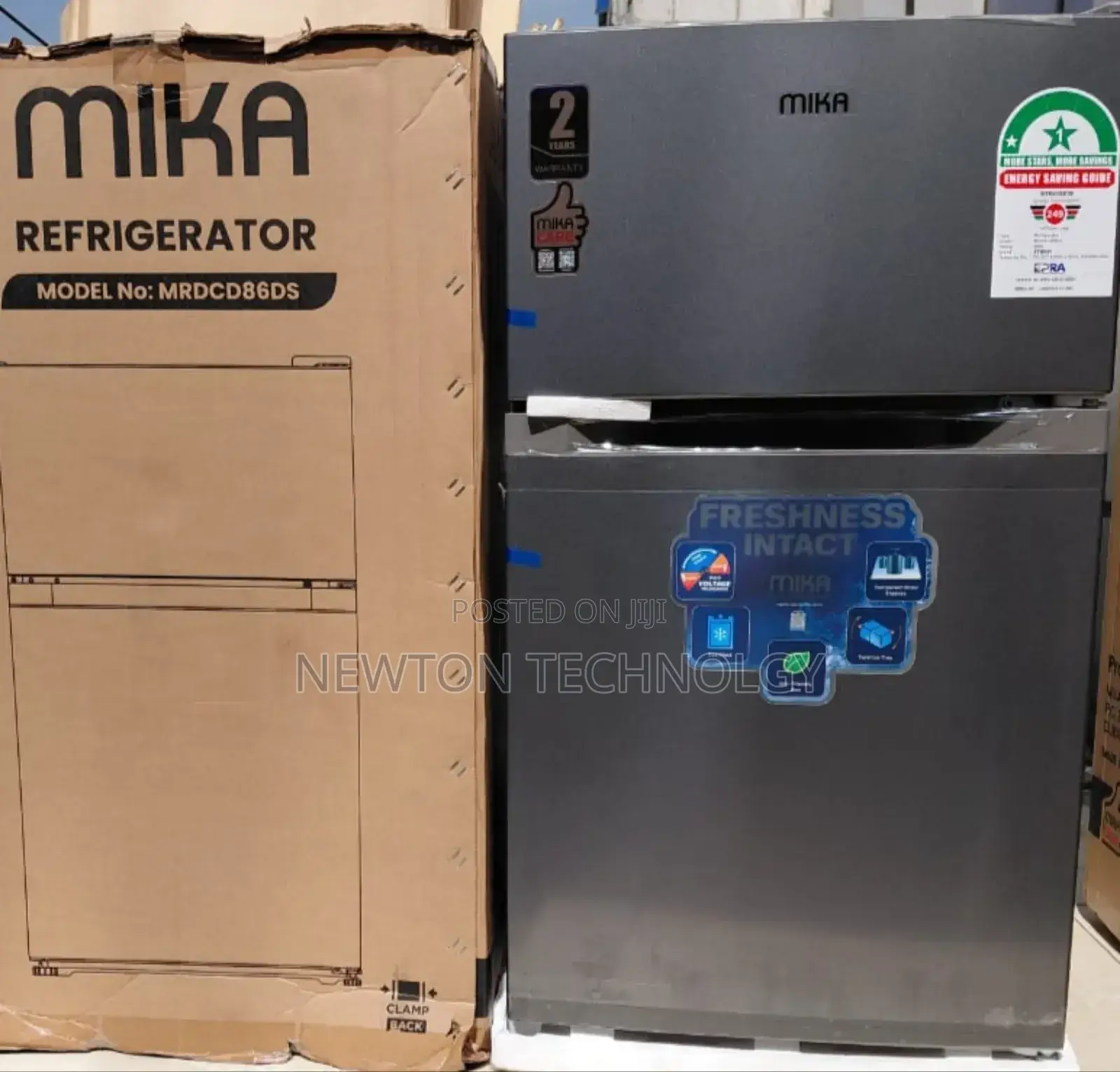 Mika 86 Litres Double Door Refrigerator