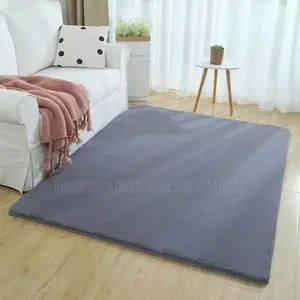 Modern Grey Nordic Rabbit Fur Carpet