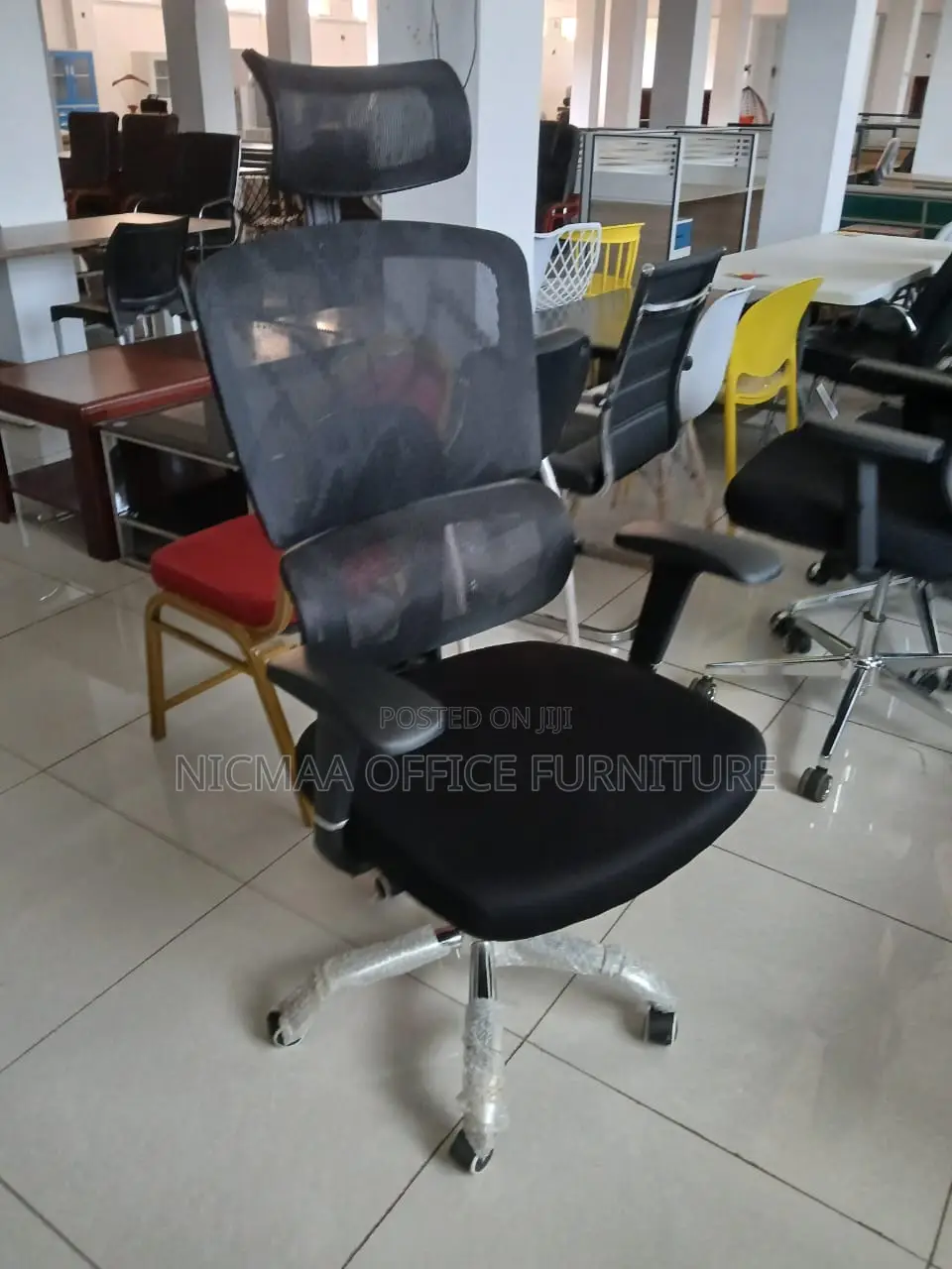 Mesh Back + Headrest Ergonomic Office Chair
