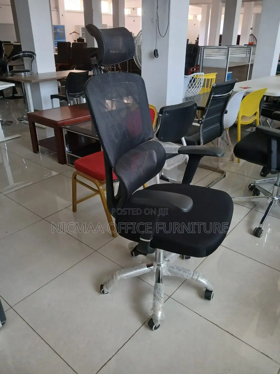 Mesh Back + Headrest Ergonomic Office Chair
