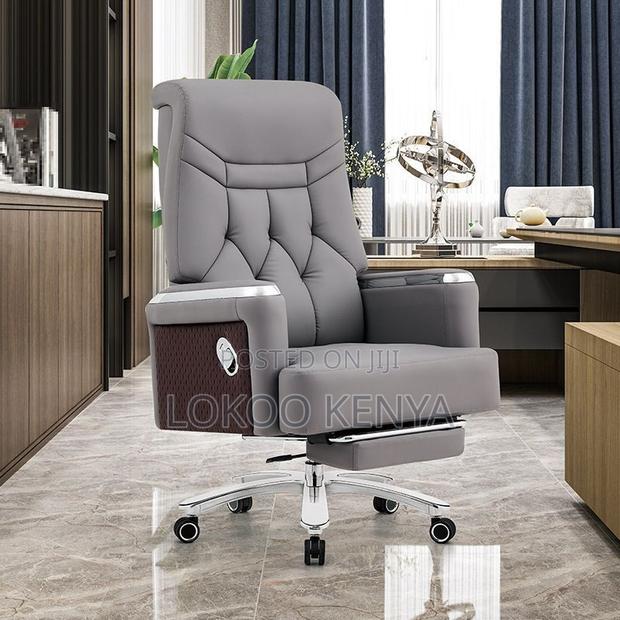 Office Chair : Leather Executive Recliner Office Chair