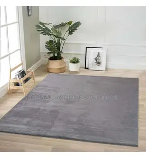 Moden Grey Nordic Fur Rabbit Elegant Cozy Carpet
