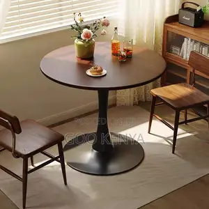 Home Table; Wood Modern Circular Marble Dining Table