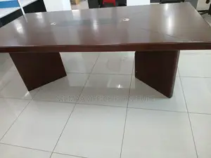 Executive Boardroom Table Premium Dark Wood Finish
