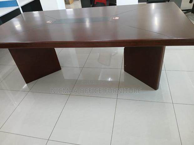 Executive Boardroom Table Premium Dark Wood Finish - thumbnail 2
