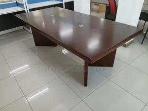 Executive Boardroom Table Premium Dark Wood Finish