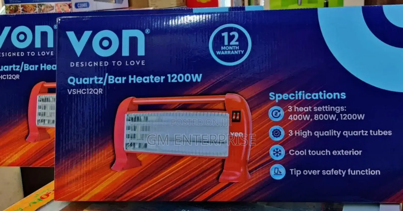 *Von Quartz Heater