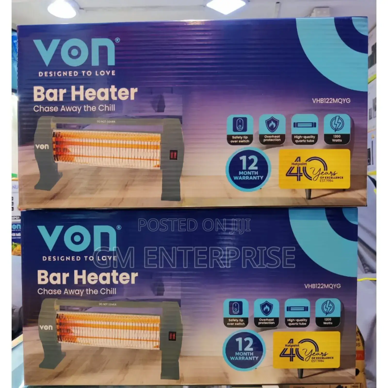 *Von Bar Heater 1200w