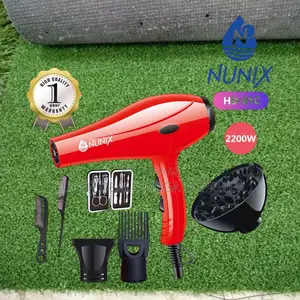 Nunix Hd-01c Red Blow Dryer Sleek Look With Strong Performance