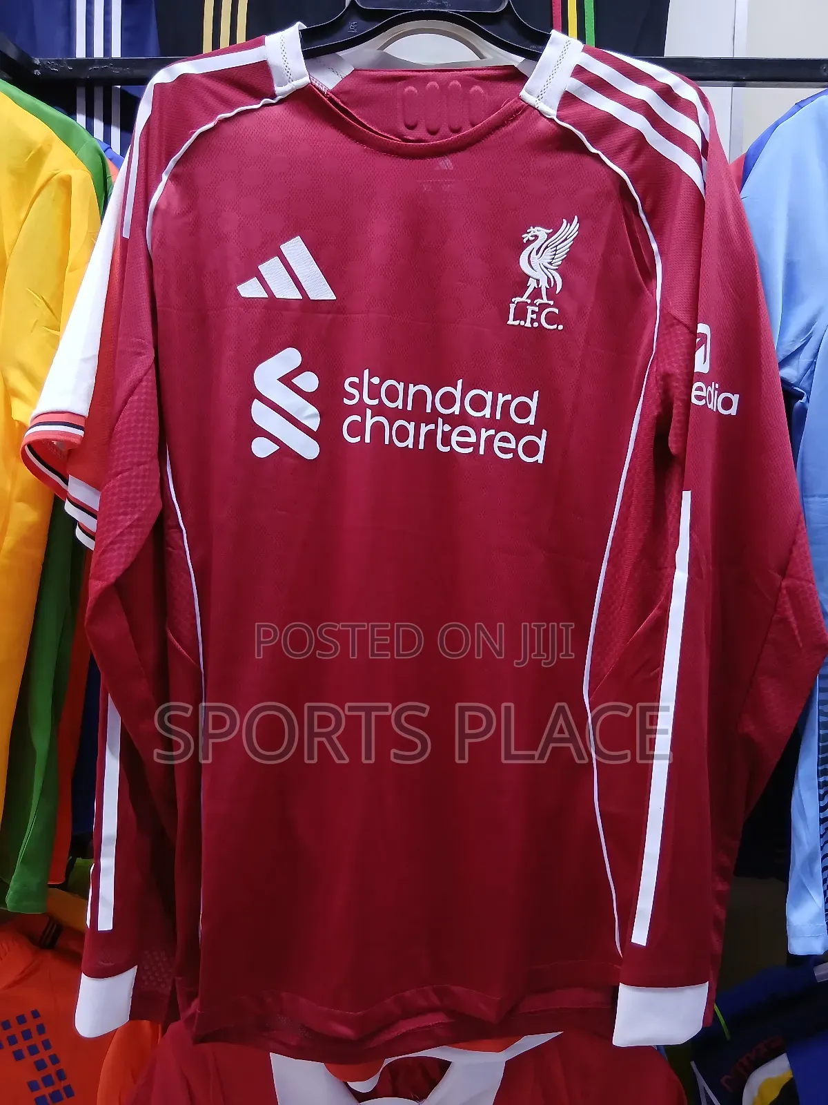 New Liverpool Home Jersey Long Sleeve Player Version