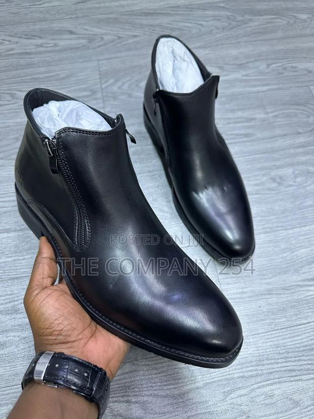 Quality Leather Men Laced Casual Chelsea Clarks Boots