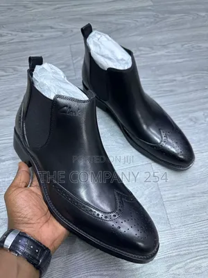 Quality Leather Men Laced Casual Chelsea Clarks Boots