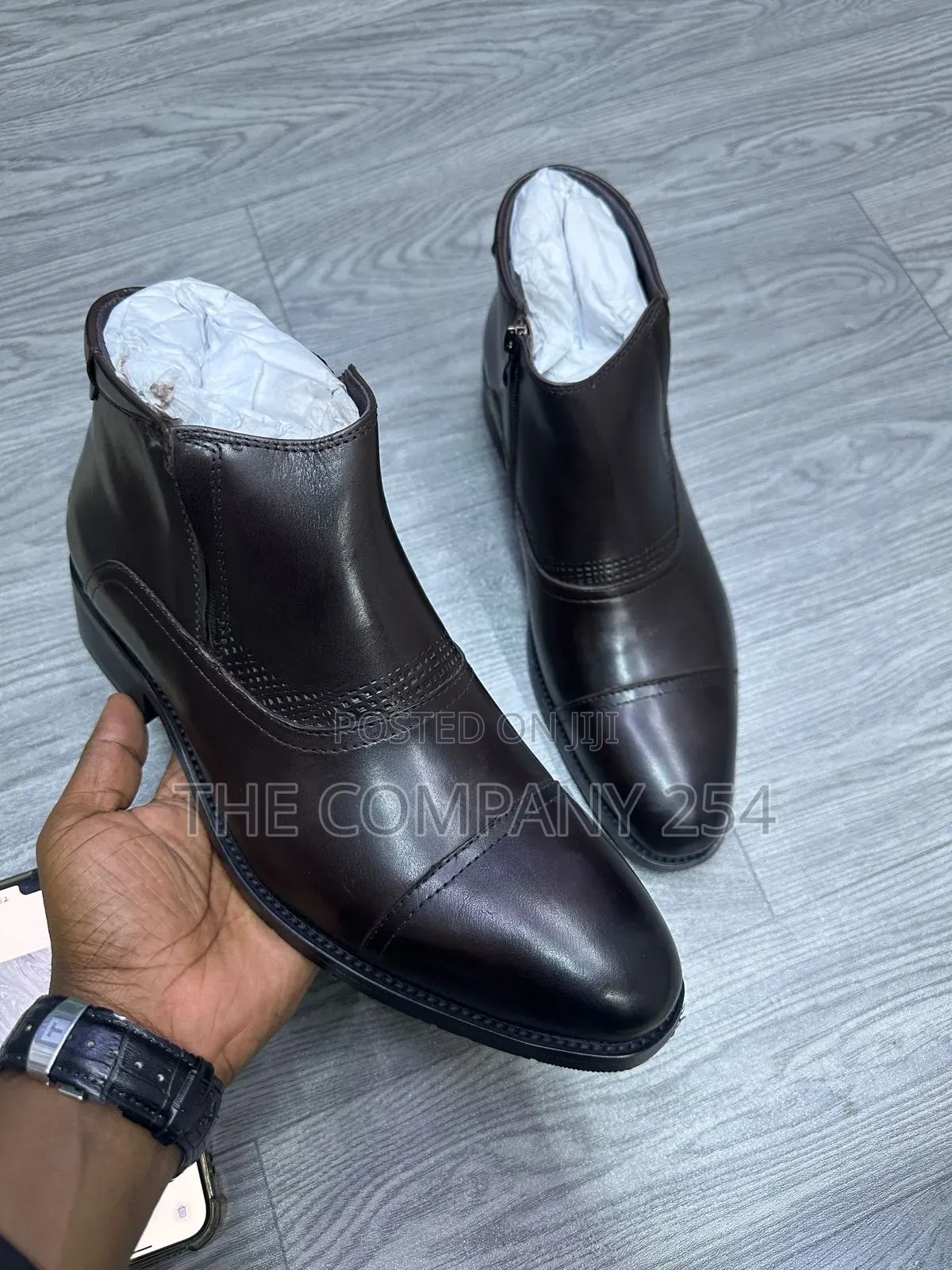 Quality Leather Men Laced Casual Chelsea Clarks Boots