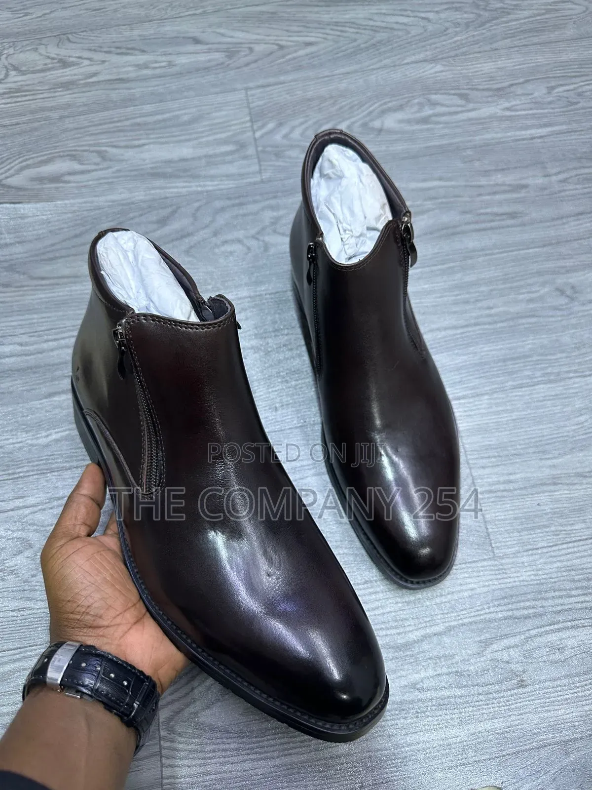 Quality Leather Men Laced Casual Chelsea Clarks Boots