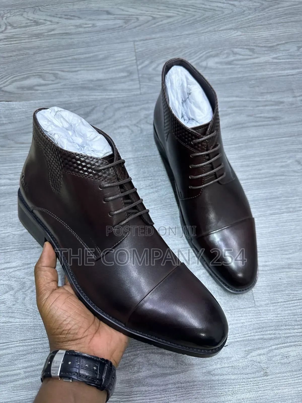 Quality Leather Men Laced Casual Chelsea Clarks Boots