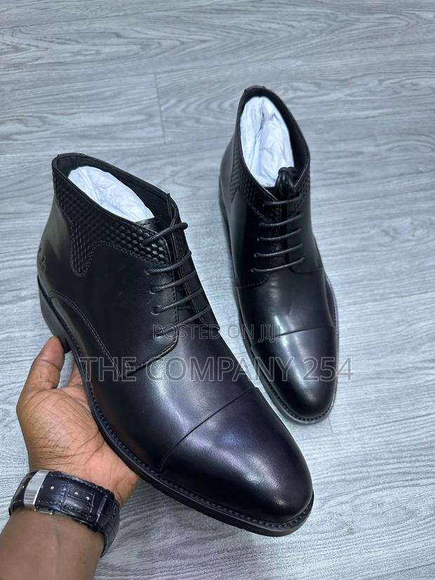Quality Leather Men Laced Casual Chelsea Clarks Boots - thumbnail 7