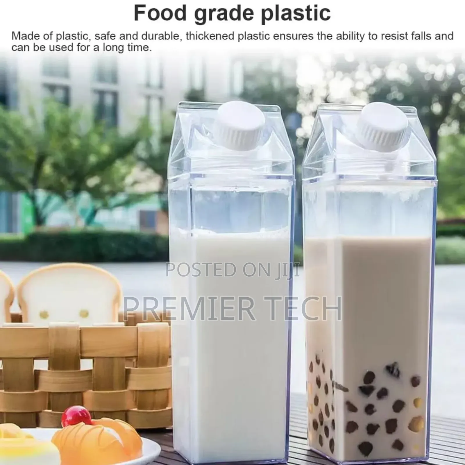 1l Acrylic Fridge Bottle With Tight Duo Lid