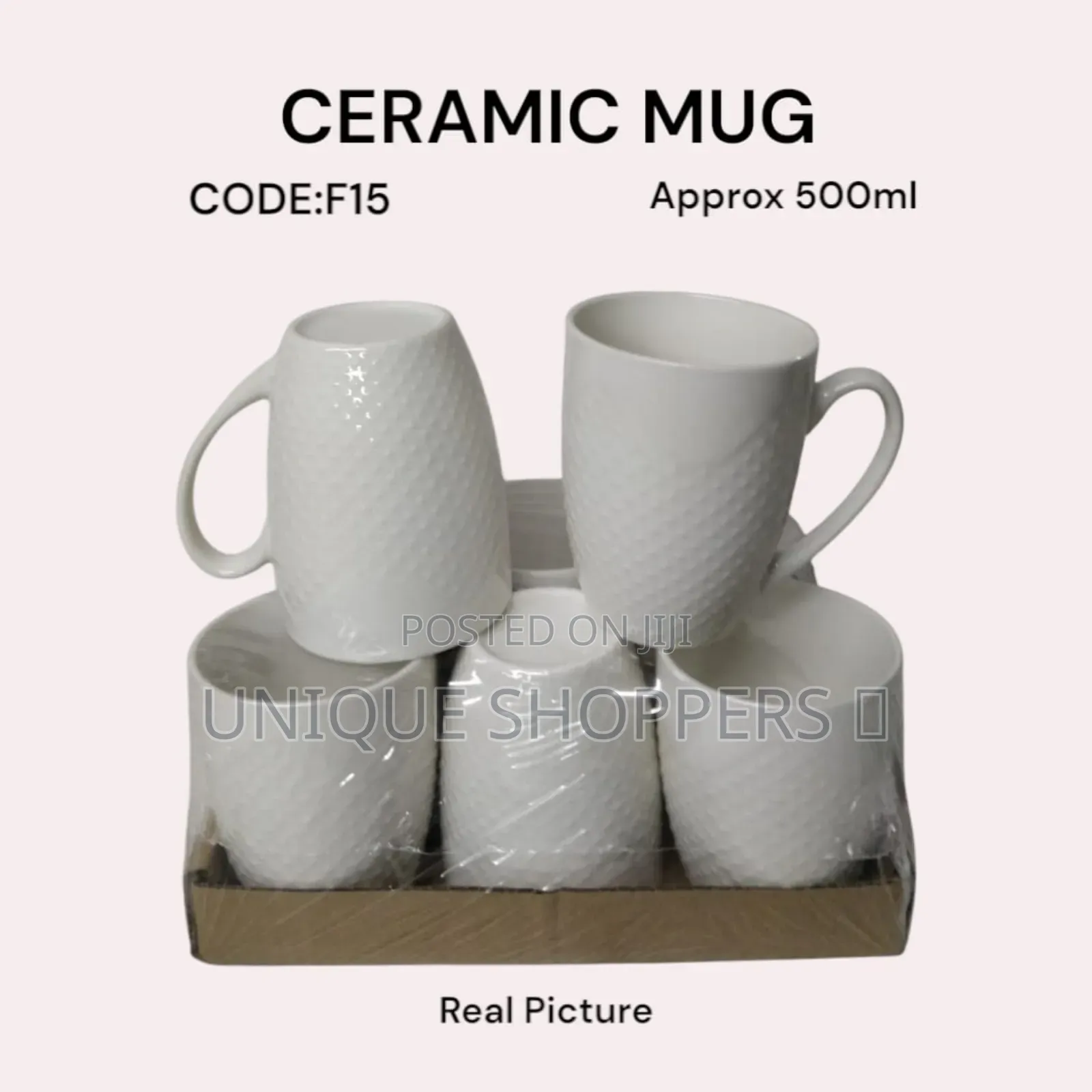 Code:F15* Ceramic Mug . Approx 500ml